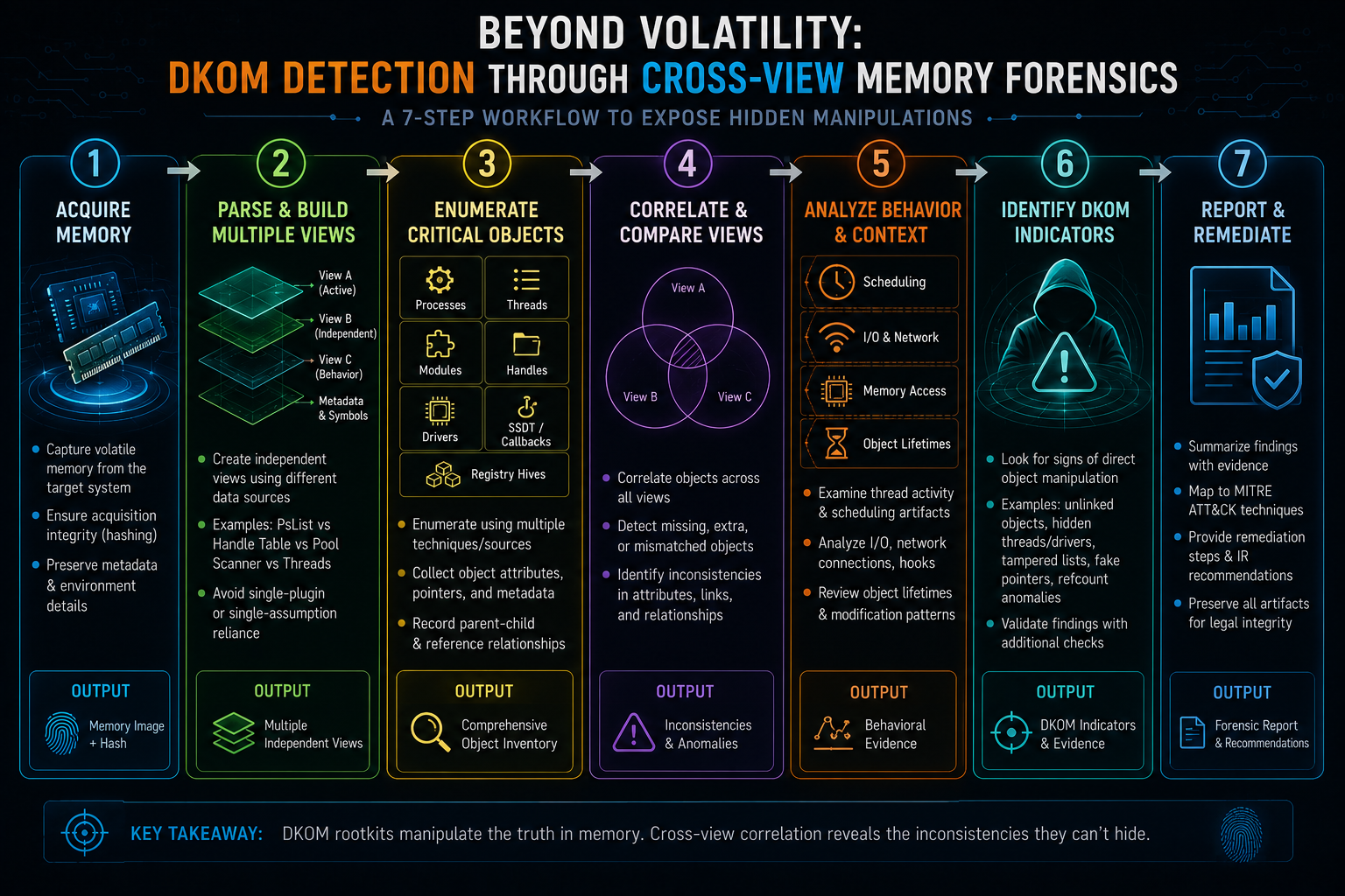 Correlating behavioral evidence with hidden kernel objects