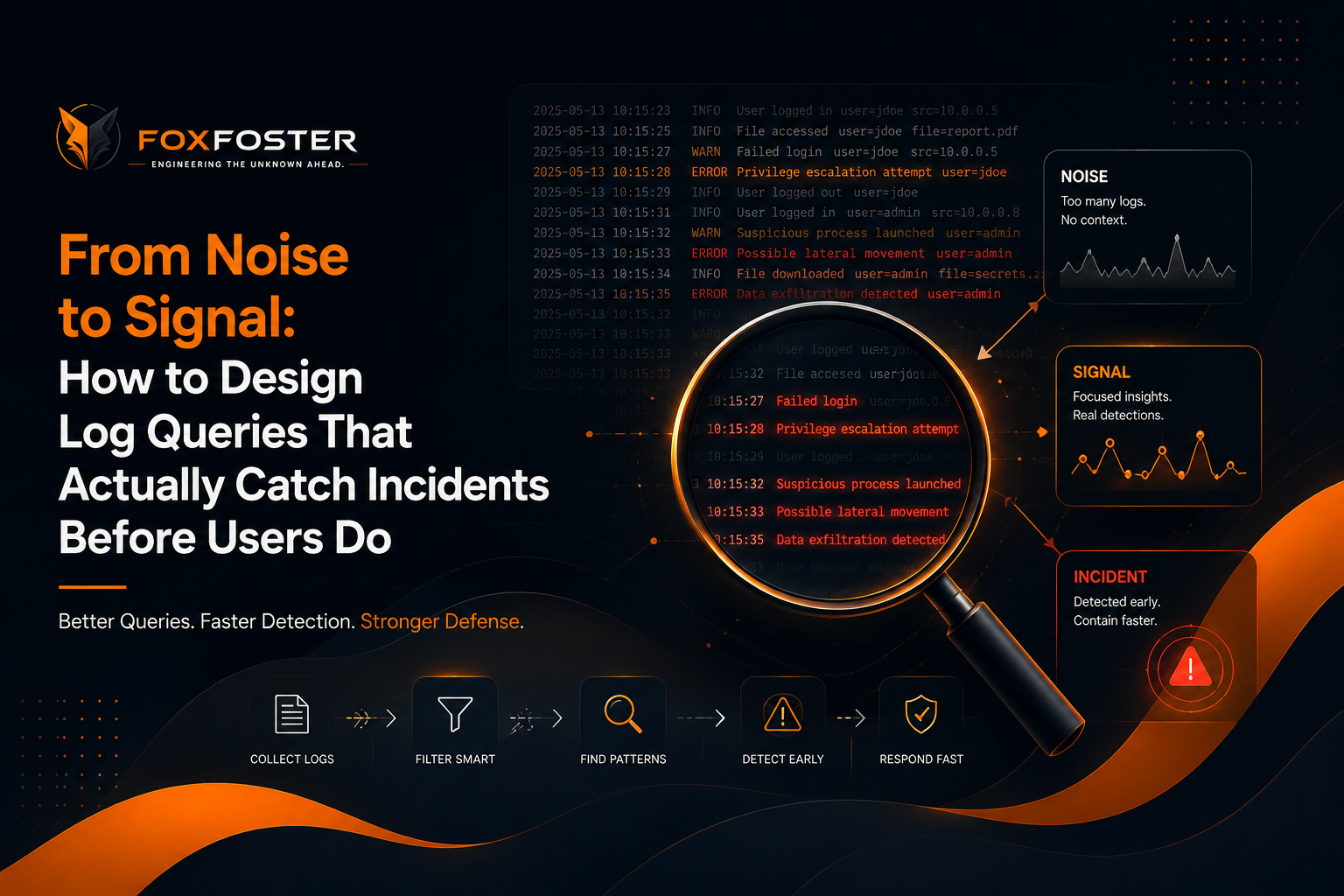 From Noise to Signal — Log Query Design