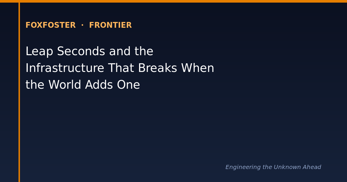 Leap seconds and the fragile infrastructure that handles them