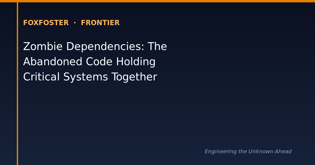 Zombie dependencies: abandoned code holding systems together