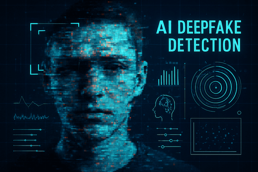 AI deepfake detection concept