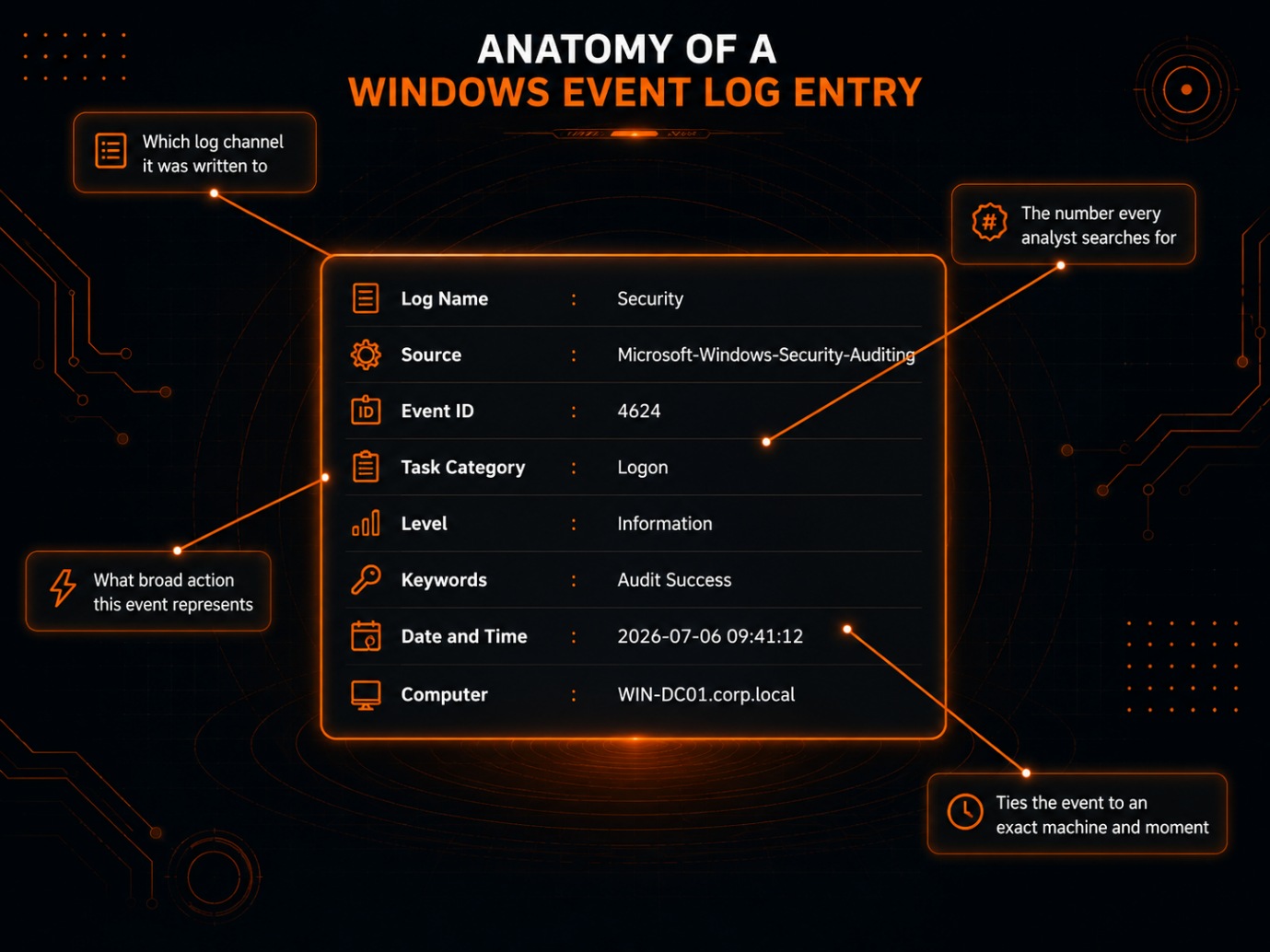 Anatomy of a Security log entry